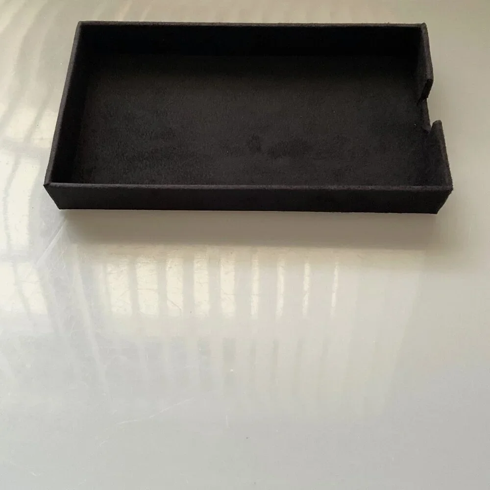 GANZ GUEST TOWEL HOLDER  VANITY TRAY FOR BATHROOM COUNTER ORGANIZATION BLACK